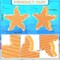 3 PCS Ocean Beach Tiered Tray Decor Set, Nautical Wooden Tabletop Signs with Starfish Theme, Rustic Farmhouse Summer Beach Decorations for Shelf, Desk, Office & Home